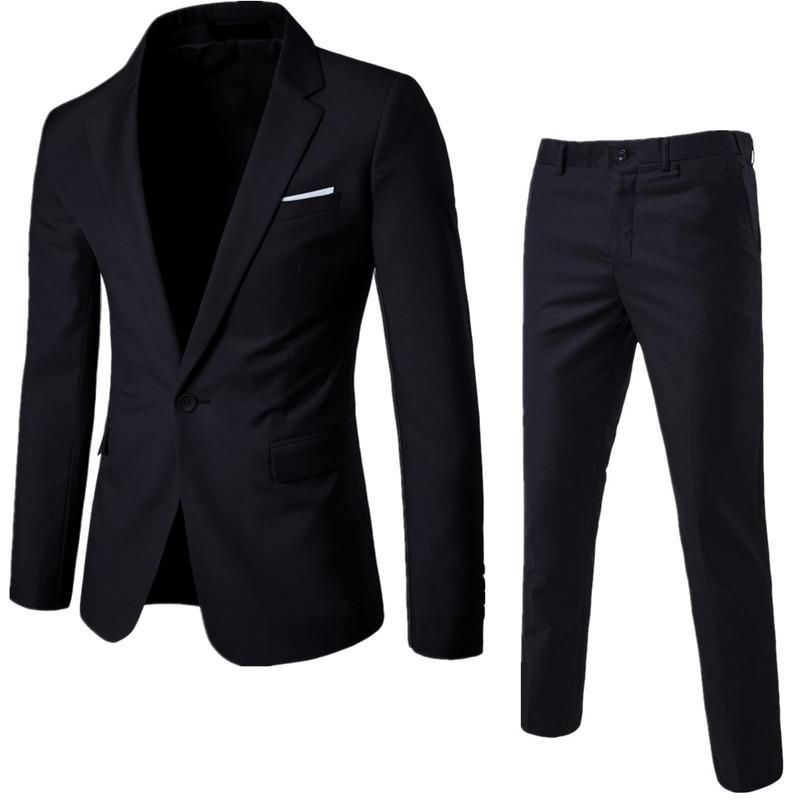 Men'S Style Formal Wear - Men's Three-Piece Tailored Suit Korean Style