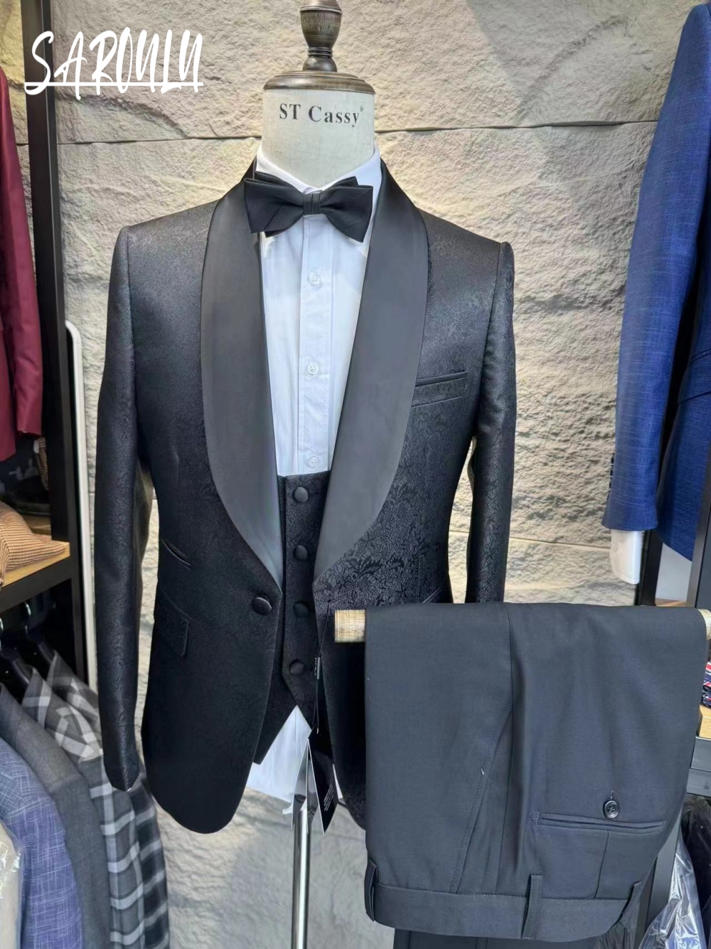 Men Formal Wear Office - Daily Textured Men's Suit Elegant Wedding