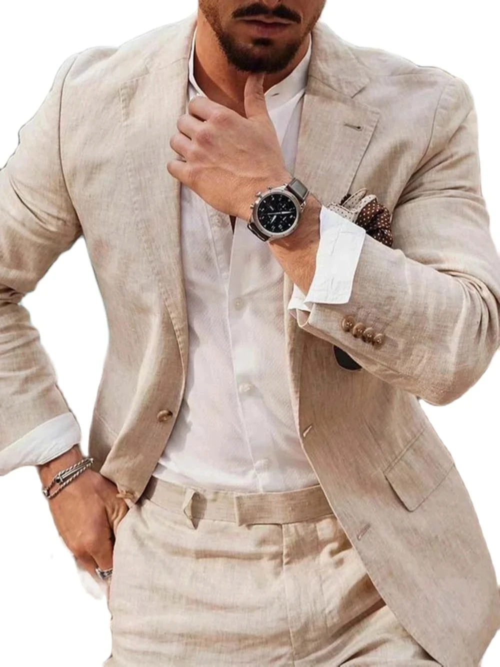 Summer Beach Business Linen Me - Formal Men Party Wear Jacket บทวิจารณ์และราคา