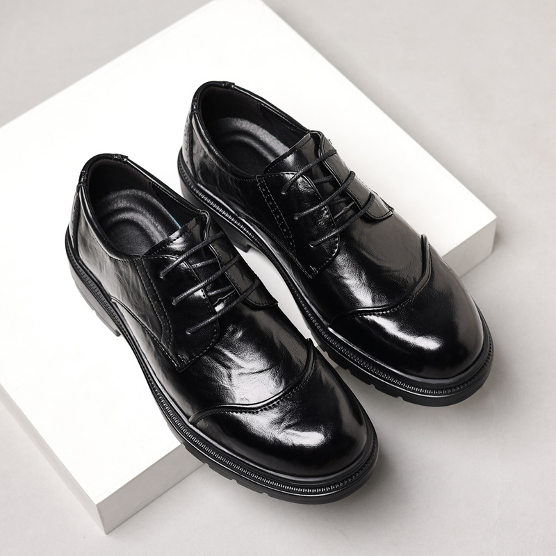 Men's leather shoes for casual - Men Formal Wear Office บทวิจารณ์และราคา