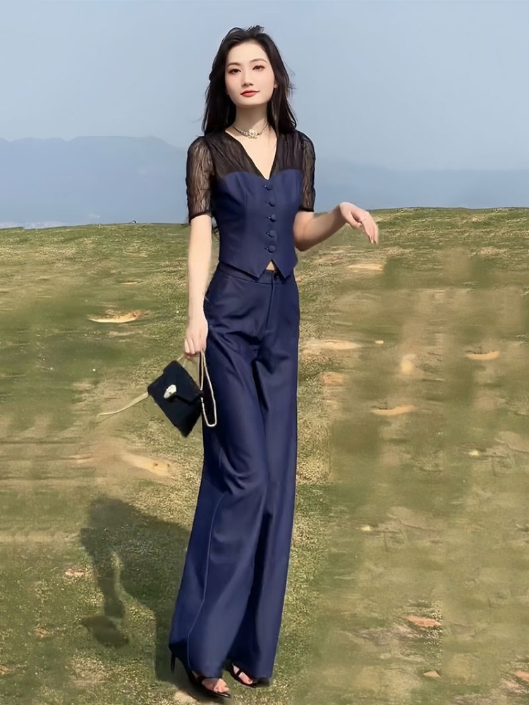 Wide Leg Women's Pants Two Pie - Men'S Formal Style บทวิจารณ์และราคา