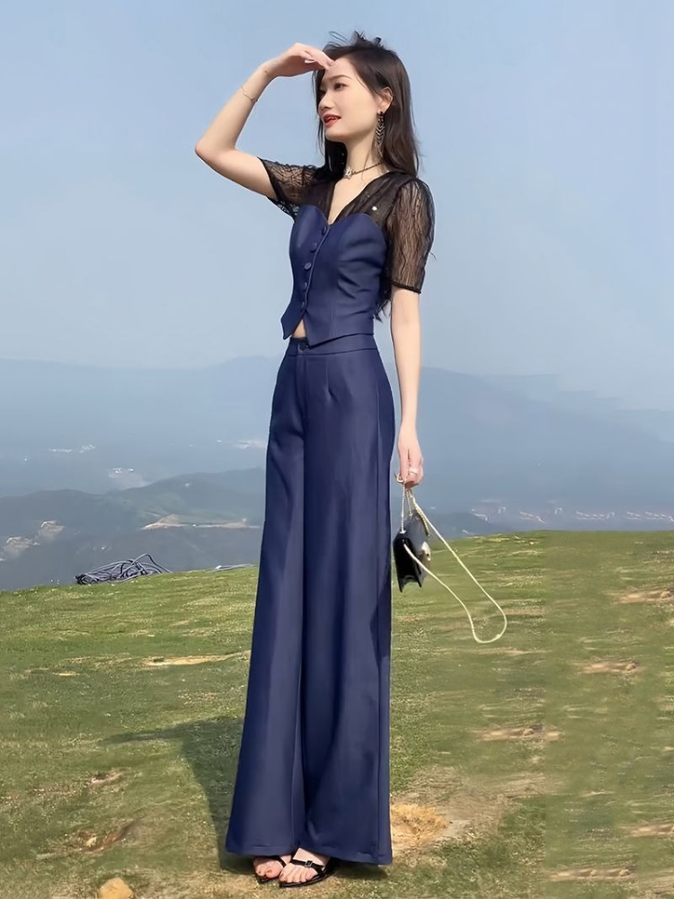 Wide Leg Women's Pants Two Pie - Men'S Formal Style บทวิจารณ์และราคา