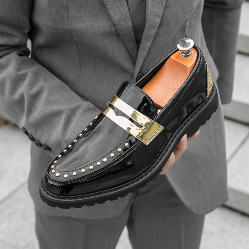Men Fashionable Loafers PU Thi - Men'S Style Formal Wear บทวิจารณ์และราคา