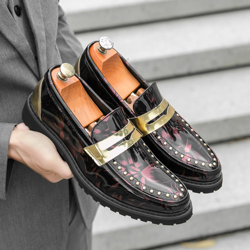 Men Fashionable Loafers PU Thi - Men'S Style Formal Wear บทวิจารณ์และราคา