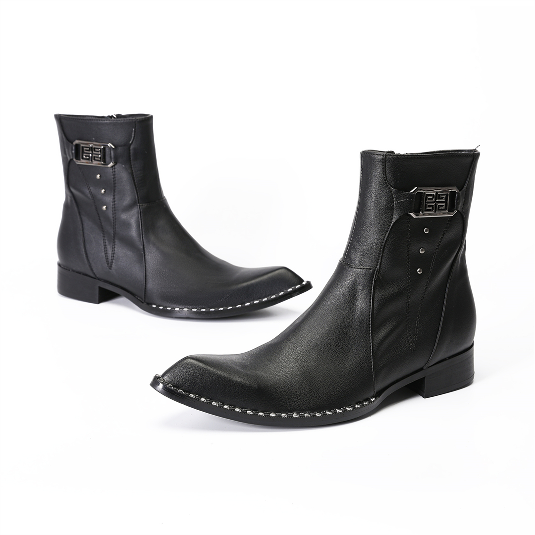 fashion black pointed toe men  - Men'S Formal Style บทวิจารณ์และราคา