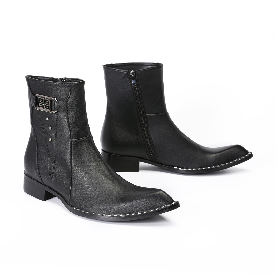 fashion black pointed toe men  - Men'S Formal Style บทวิจารณ์และราคา