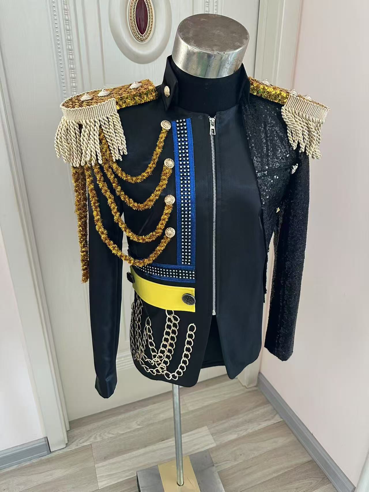 New Men Tassel Royal Jacket We - Formal Men Party Wear Jacket บทวิจารณ์และราคา