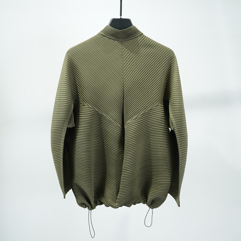Miyake Pleated 2025 Autumn Men - Wool Suit Jacket บทวิจารณ์และราคา
