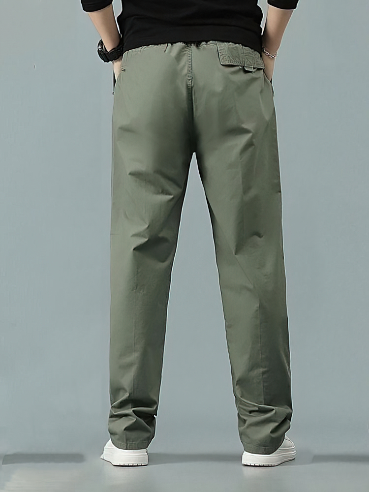 100% Cotton Straight Casual Pa - Men Formal Wear Office บทวิจารณ์และราคา