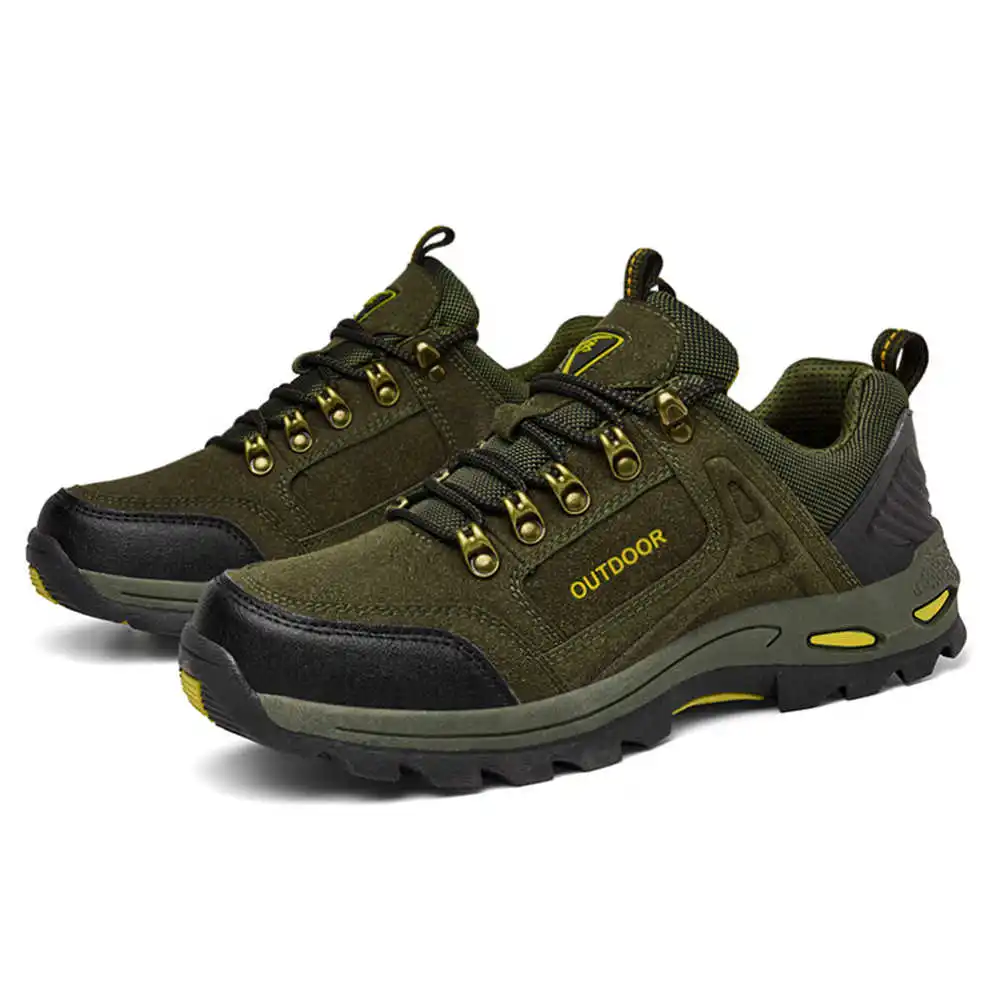 Non-slip Lace Up Hiking Tennis - Formal Men Daily Wear Slippers บทวิจารณ์และราคา