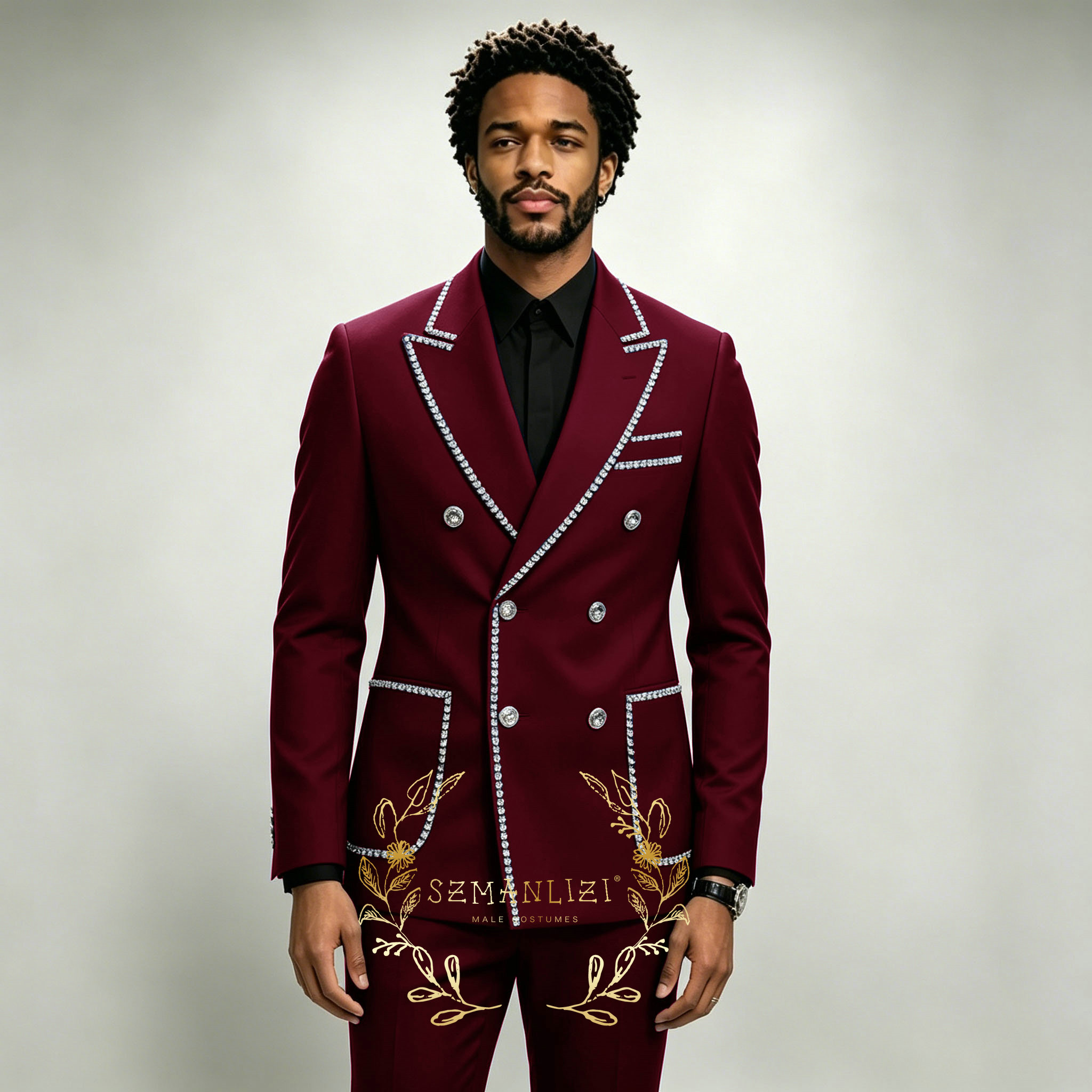 Luxury Men's Suits 2 Pieces Ro - Formal Wear For Men In Wedding บทวิจารณ์และราคา