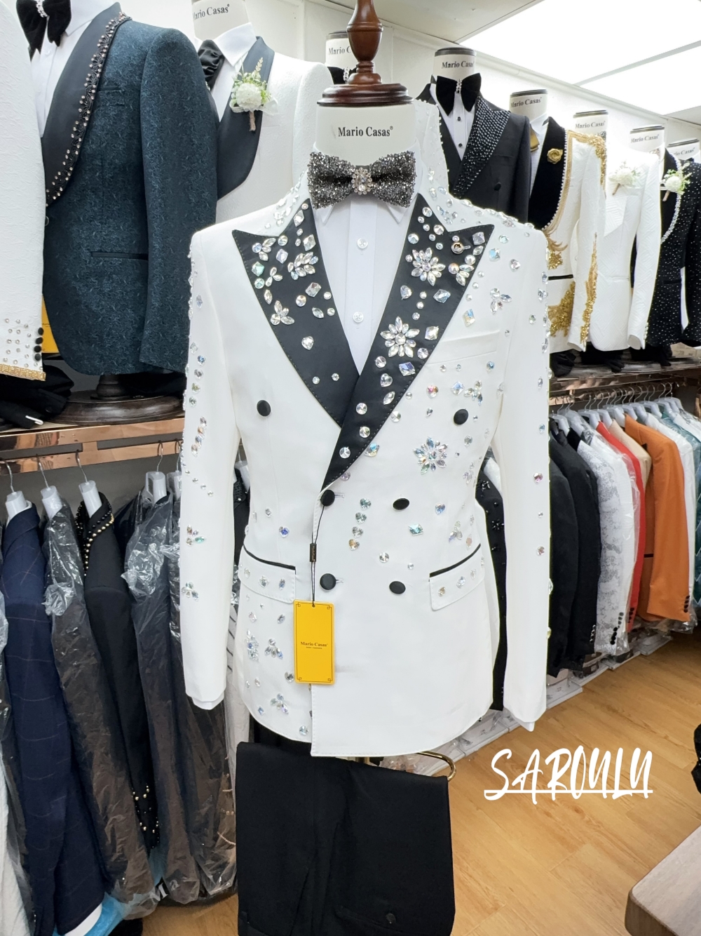 2025 Sparkly In Stock Crystals - Formal Men Party Wear Jacket บทวิจารณ์และราคา