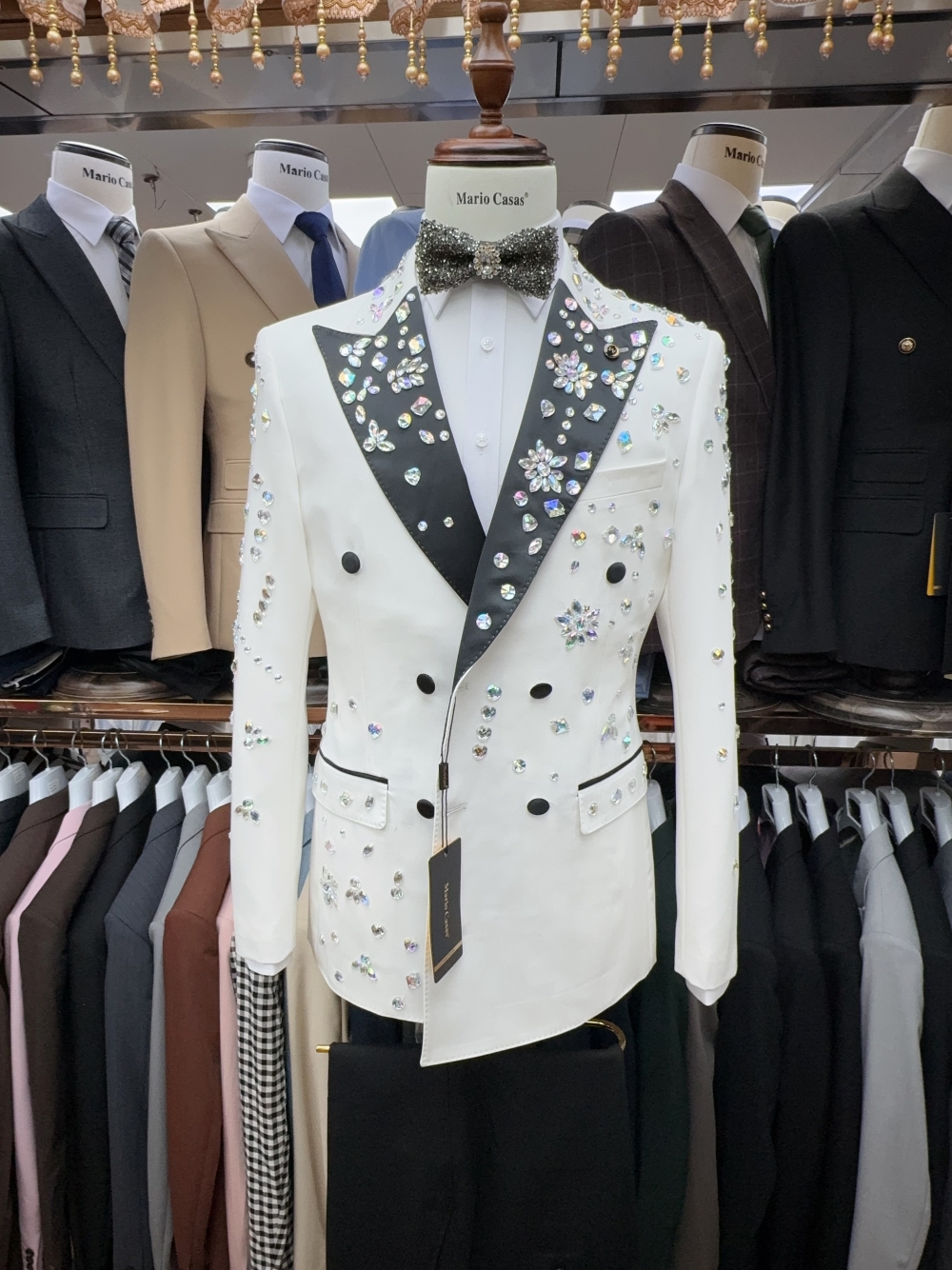 2025 Sparkly In Stock Crystals - Formal Men Party Wear Jacket บทวิจารณ์และราคา