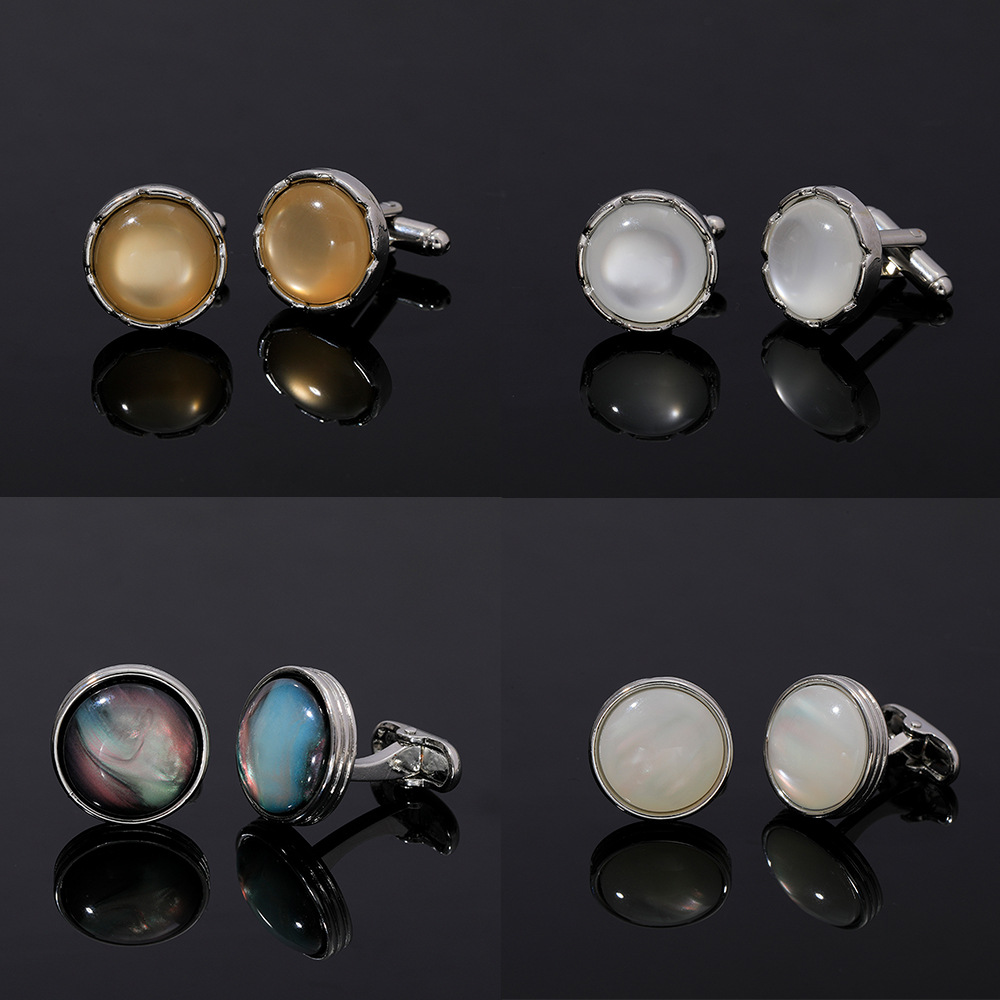 Round Crystal Cufflinks for Me - Men'S Formal Style บทวิจารณ์และราคา