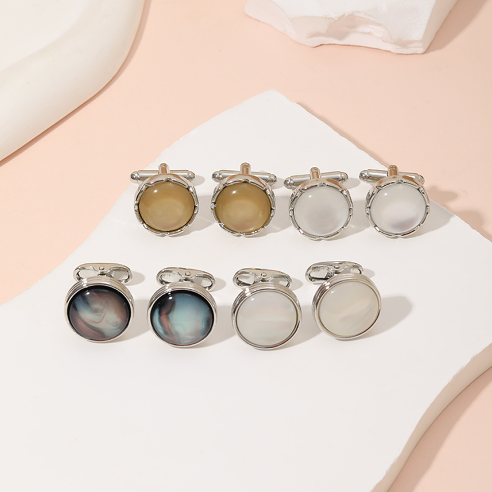 Round Crystal Cufflinks for Me - Men'S Formal Style บทวิจารณ์และราคา