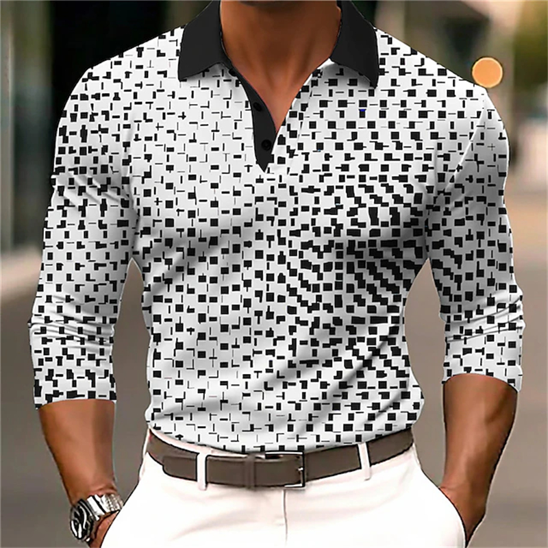 Men's  Long Sleeve Polo Shirt  - Men'S Polo Formal Wear บทวิจารณ์และราคา