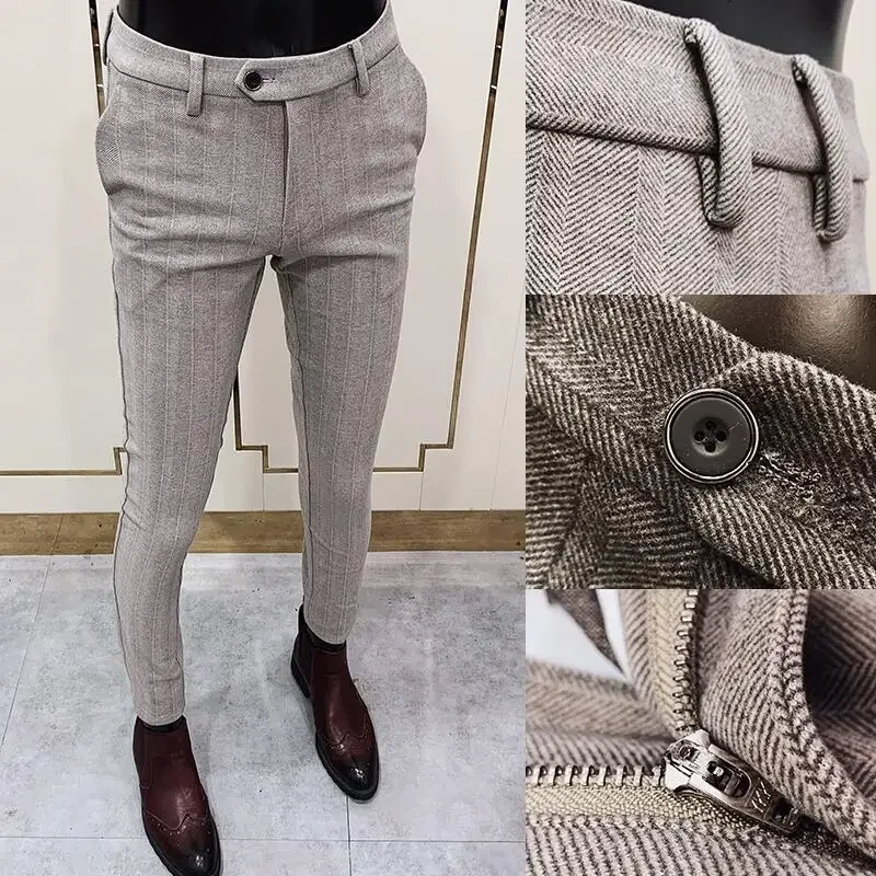Autumn Winter Thickened Woolen - Men Formal Wear Office บทวิจารณ์และราคา