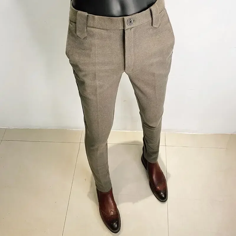 Autumn Winter Thickened Woolen - Men Formal Wear Office บทวิจารณ์และราคา