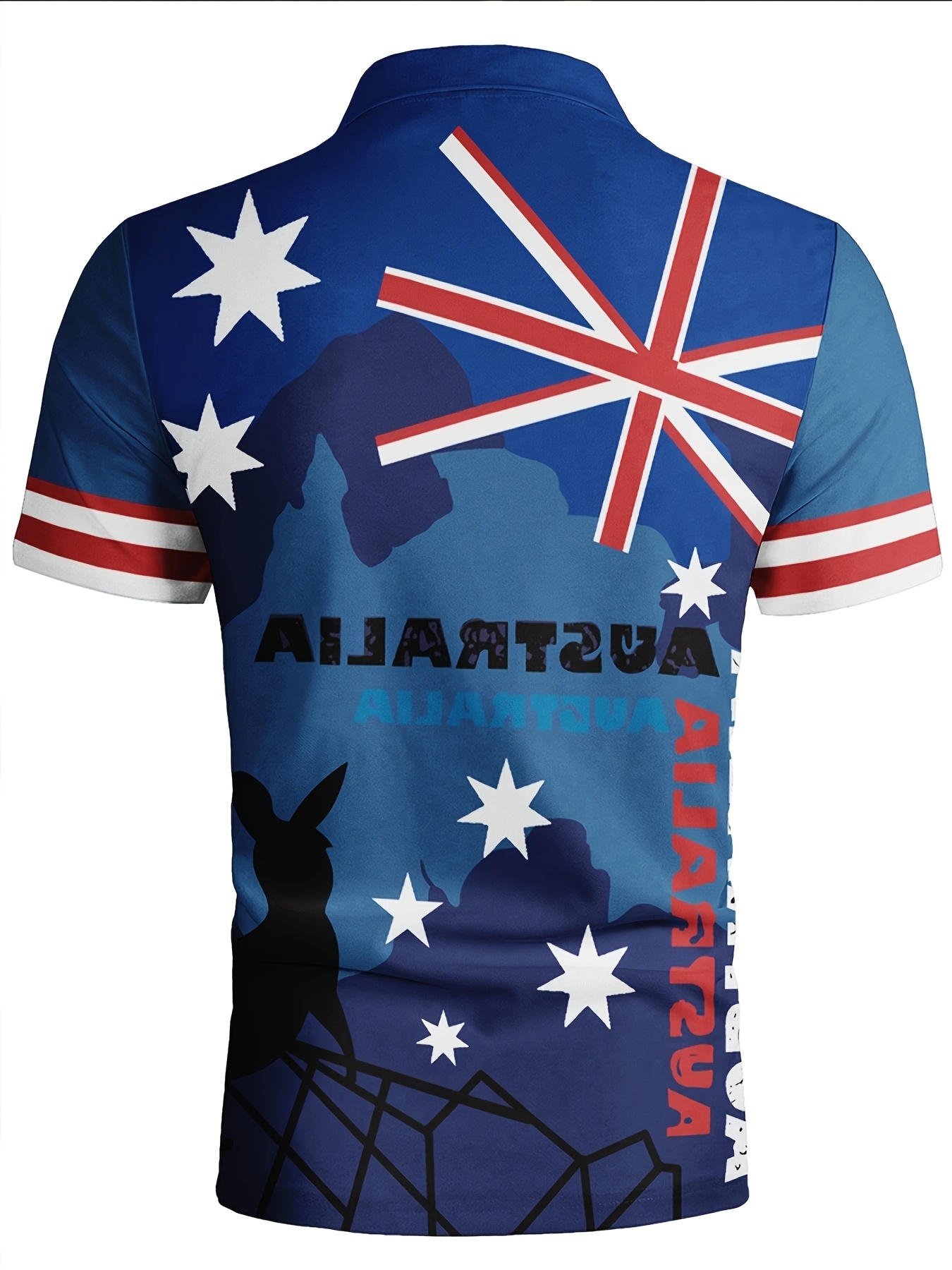 Summer Australian Flag Kangaro - Men'S Polo Formal Wear บทวิจารณ์และราคา