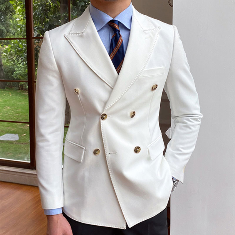 Solid Wedding Men Suits Blazer - Formal Men Party Wear Jacket บทวิจารณ์และราคา