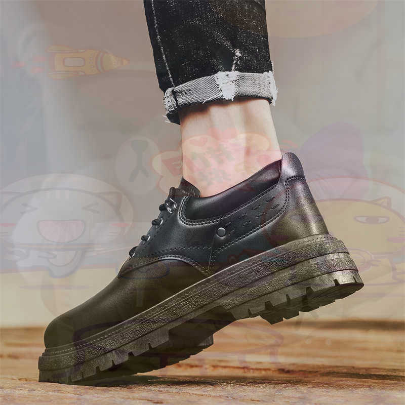 Dark Natural Leather Fashion T - Formal Men Daily Wear Slippers บทวิจารณ์และราคา