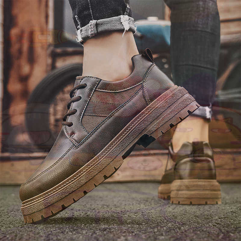 Dark Natural Leather Fashion T - Formal Men Daily Wear Slippers บทวิจารณ์และราคา