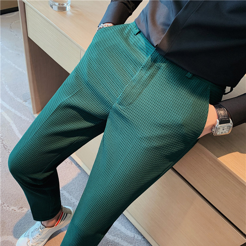 2024 Autumn New Waffle Stretch - Men'S Formal Style บทวิจารณ์และราคา