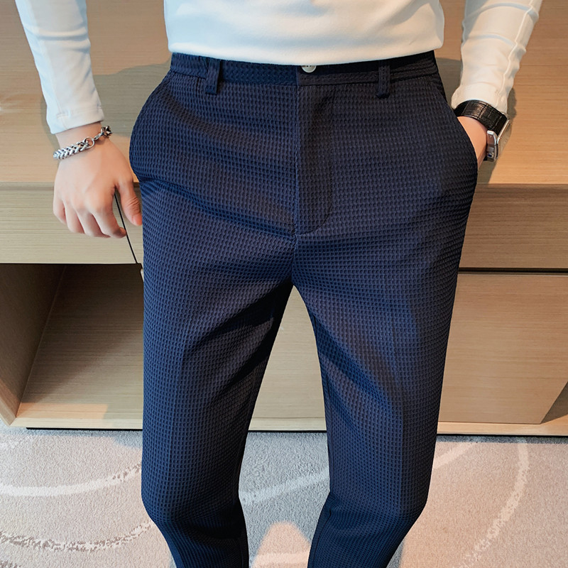2024 Autumn New Waffle Stretch - Men'S Formal Style บทวิจารณ์และราคา