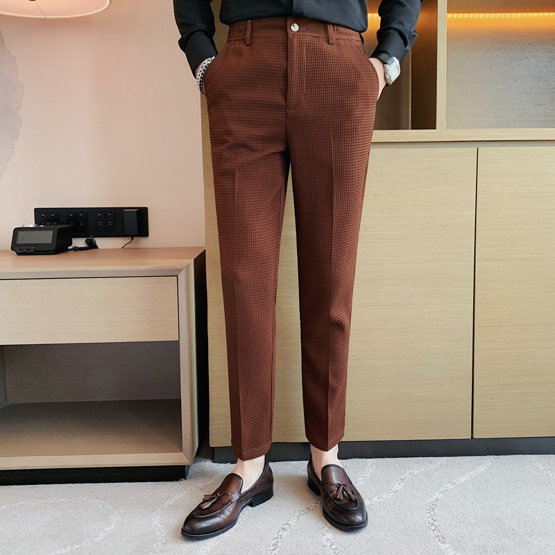 2024 Autumn New Waffle Stretch - Men'S Formal Style บทวิจารณ์และราคา