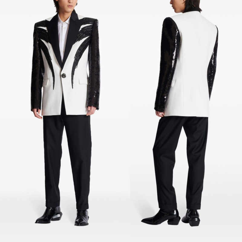 Fashion Mens Suits 2 Pieces Ja - Wool Suit Jacket บทวิจารณ์และราคา