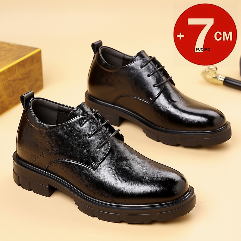 Men 7CM Elevator Business Shoe - Formal Men Daily Wear Slippers บทวิจารณ์และราคา