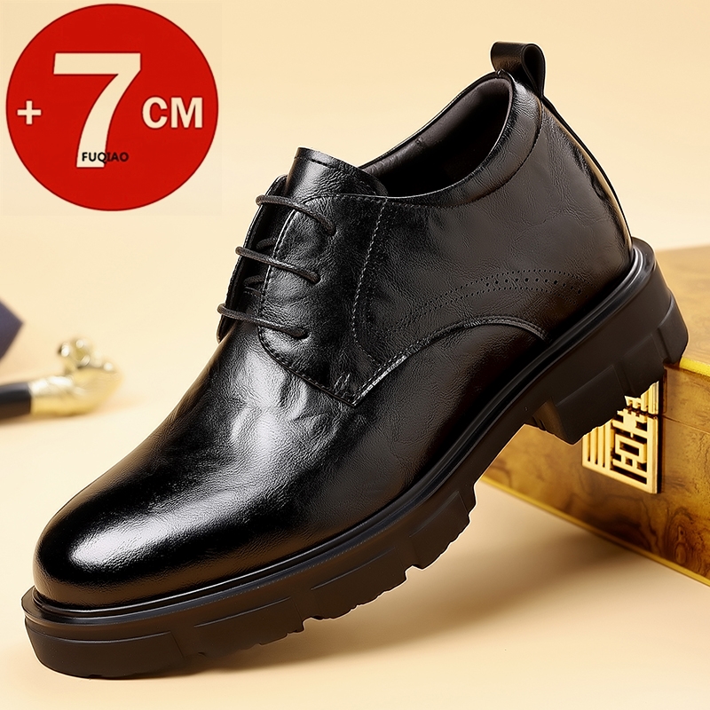 Men 7CM Elevator Business Shoe - Formal Men Daily Wear Slippers บทวิจารณ์และราคา