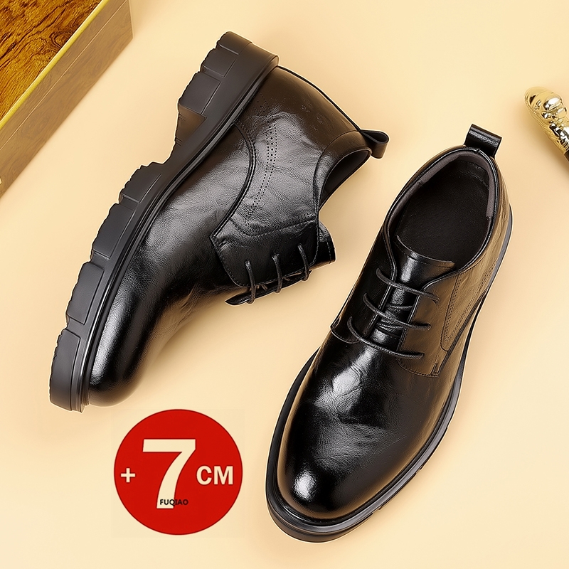 Men 7CM Elevator Business Shoe - Formal Men Daily Wear Slippers บทวิจารณ์และราคา