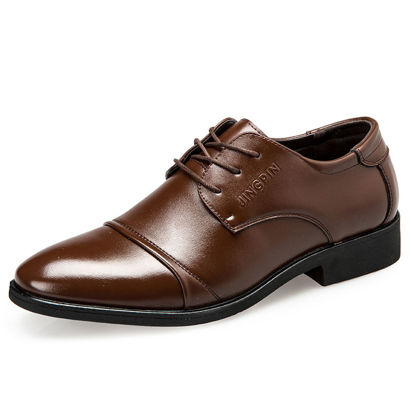 Large-sized men's leather shoe - Formal Wear For Men In Wedding บทวิจารณ์และราคา