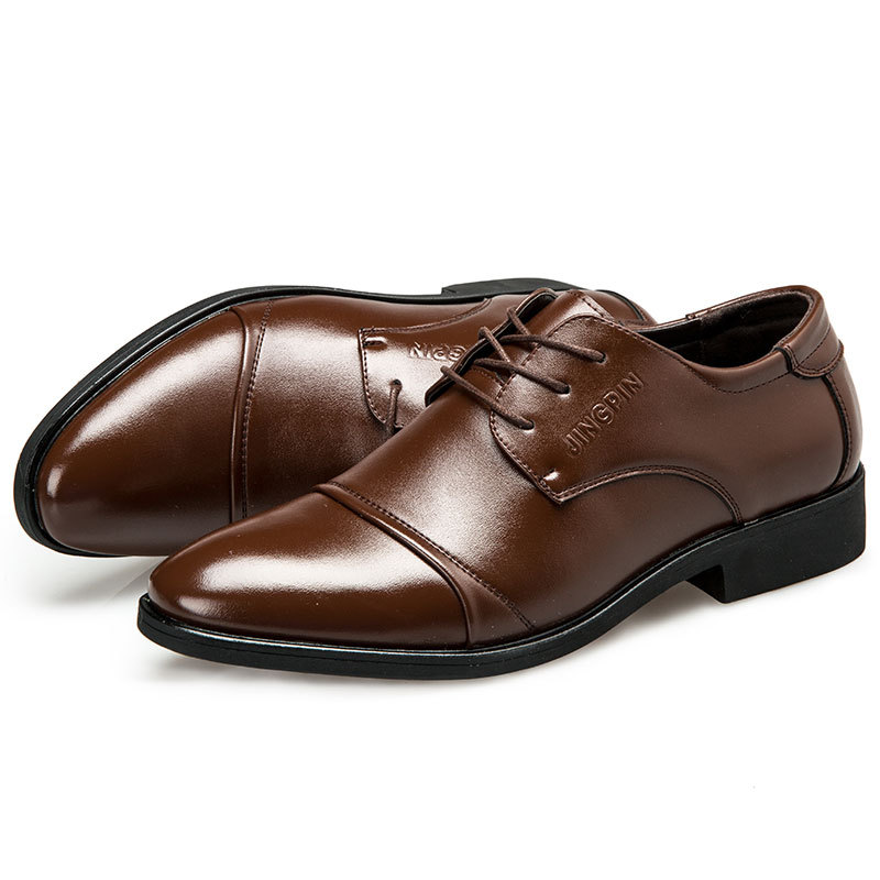 Large-sized men's leather shoe - Formal Wear For Men In Wedding บทวิจารณ์และราคา
