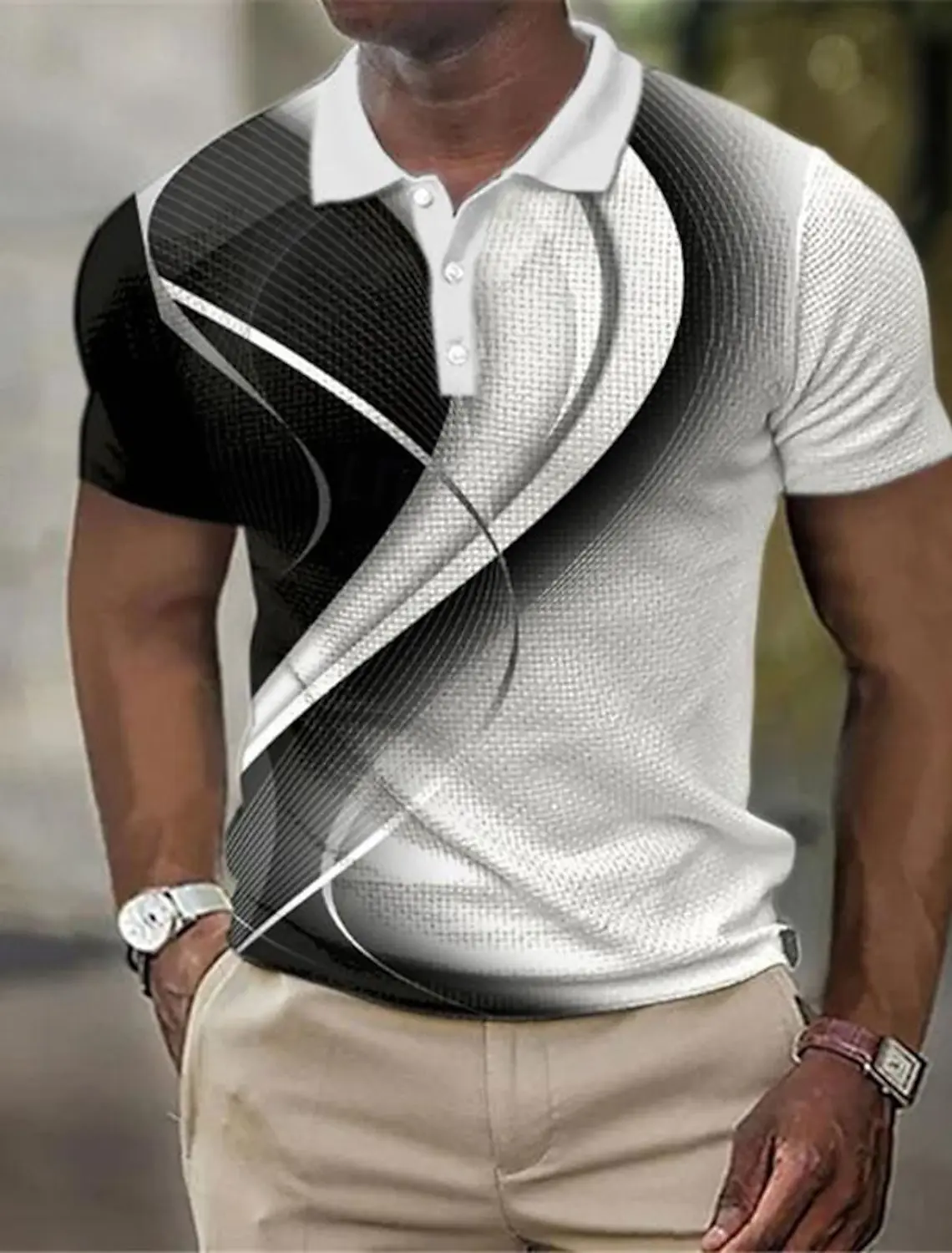 2025 Men's Geometric Golf Shir - Men'S Polo Formal Wear บทวิจารณ์และราคา