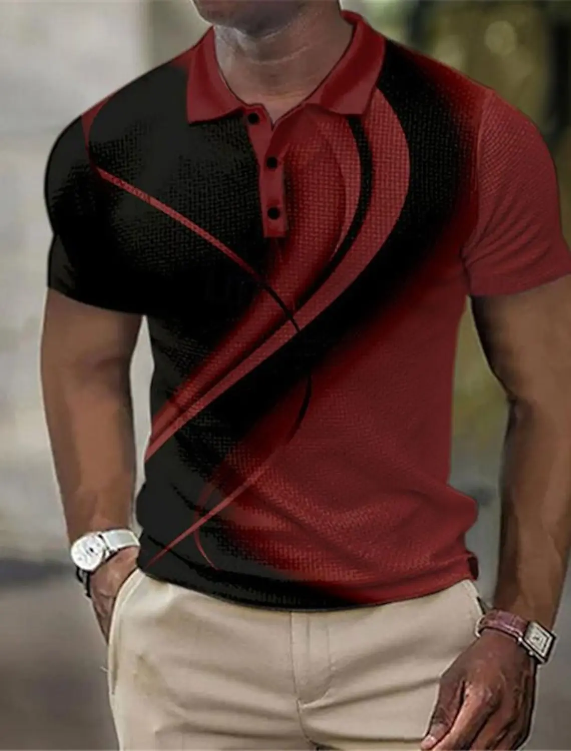 2025 Men's Geometric Golf Shir - Men'S Polo Formal Wear บทวิจารณ์และราคา