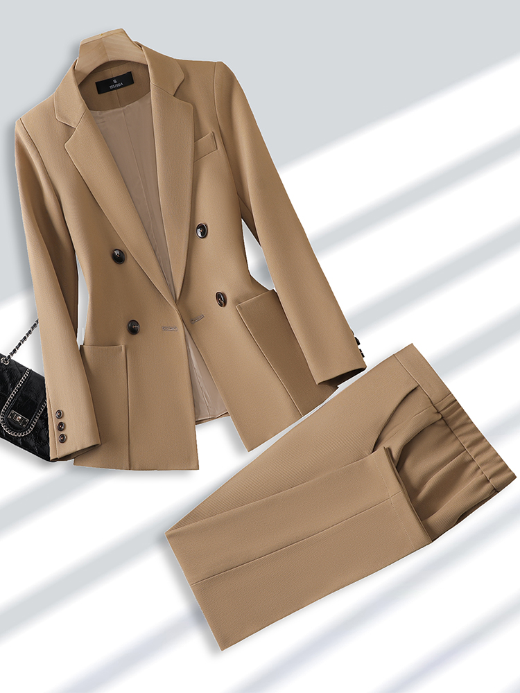 Fashion Ladies Pant Suit Forma - Men Formal Wear Office บทวิจารณ์และราคา