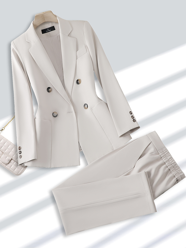 Fashion Ladies Pant Suit Forma - Men Formal Wear Office บทวิจารณ์และราคา
