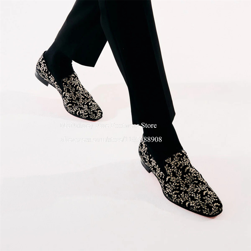 Black Silk Velvet Slip On Loaf - Formal Wear For Men In Wedding บทวิจารณ์และราคา