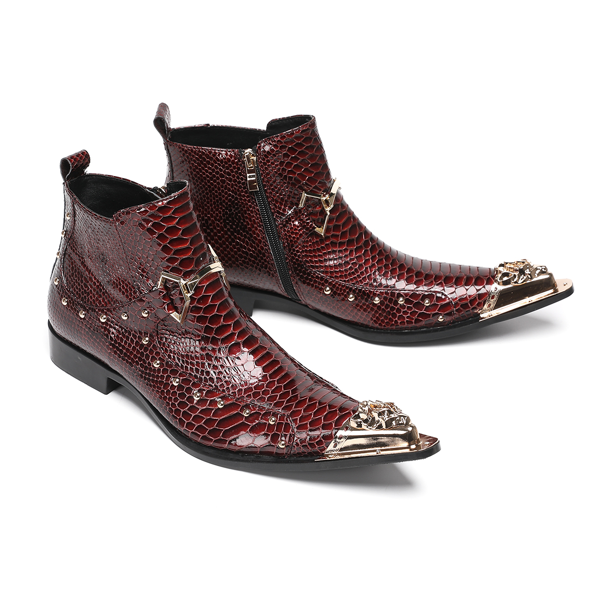 Fashion Metal Pointed Toe Genu - Men'S Formal Style บทวิจารณ์และราคา