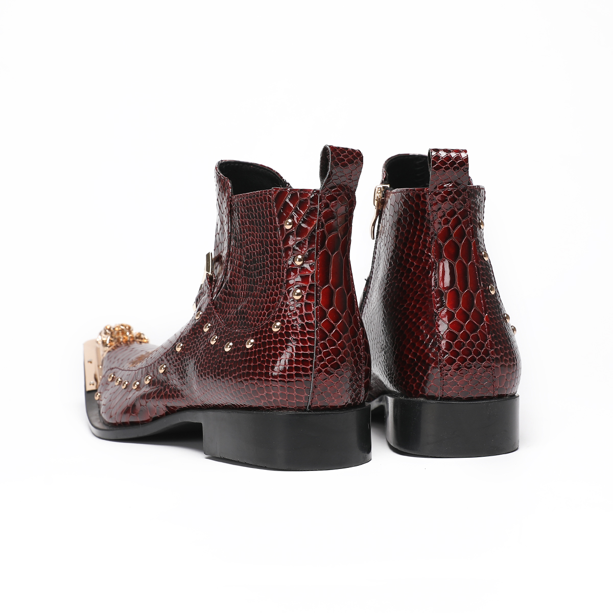 Fashion Metal Pointed Toe Genu - Men'S Formal Style บทวิจารณ์และราคา