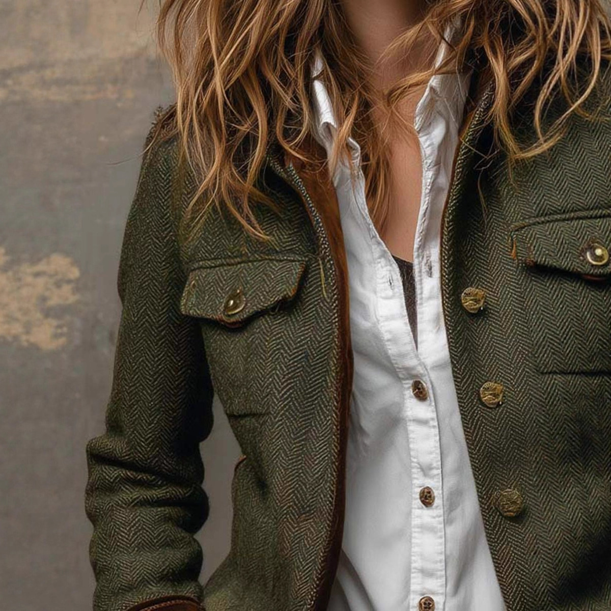 Vintage Herringbone Tweed Blaz - Wool Suit Jacket บทวิจารณ์และราคา