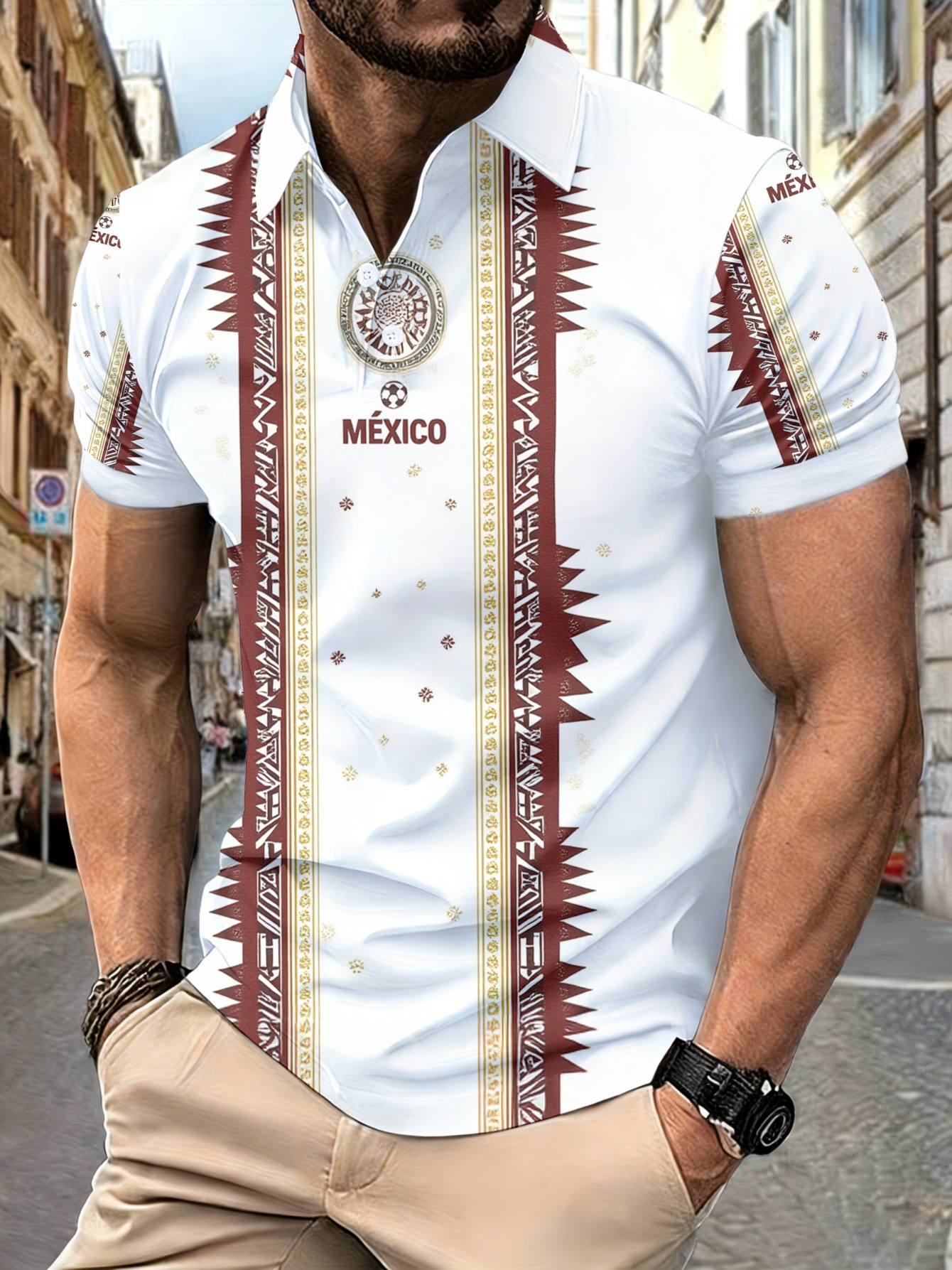 Men's Polyester Shirt with Mex - Men'S Polo Formal Wear บทวิจารณ์และราคา