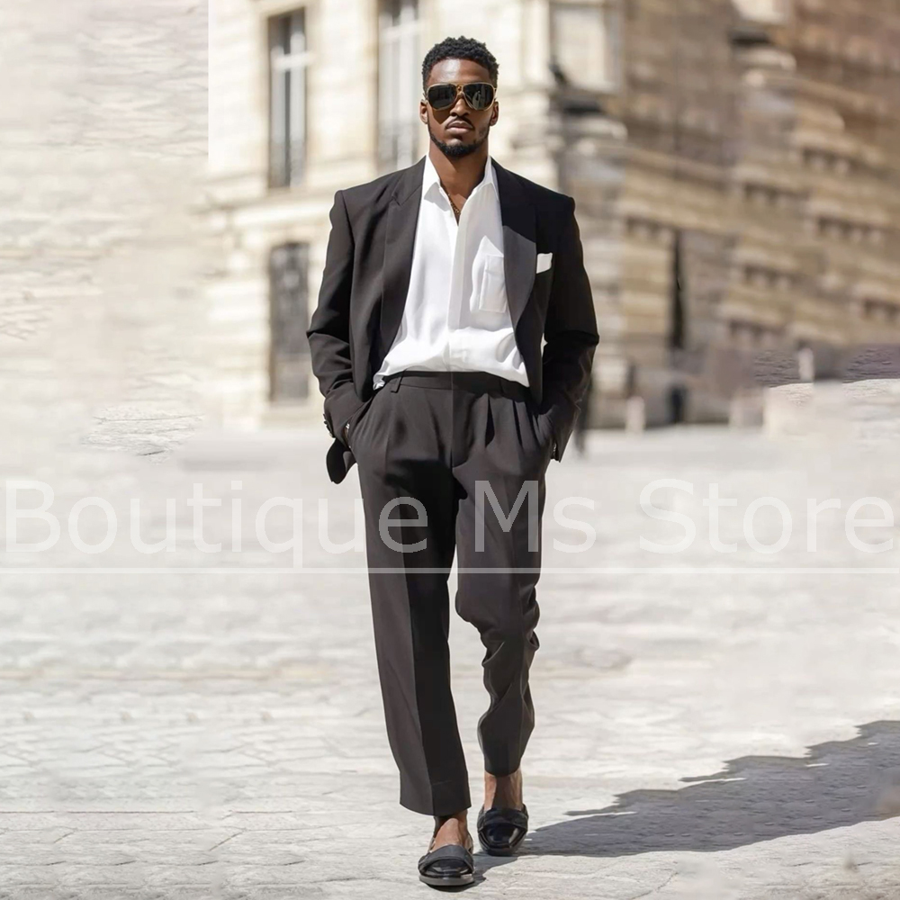 Dark Brown Men's Suit 2 Piece  - Formal Wear For Men In Wedding บทวิจารณ์และราคา
