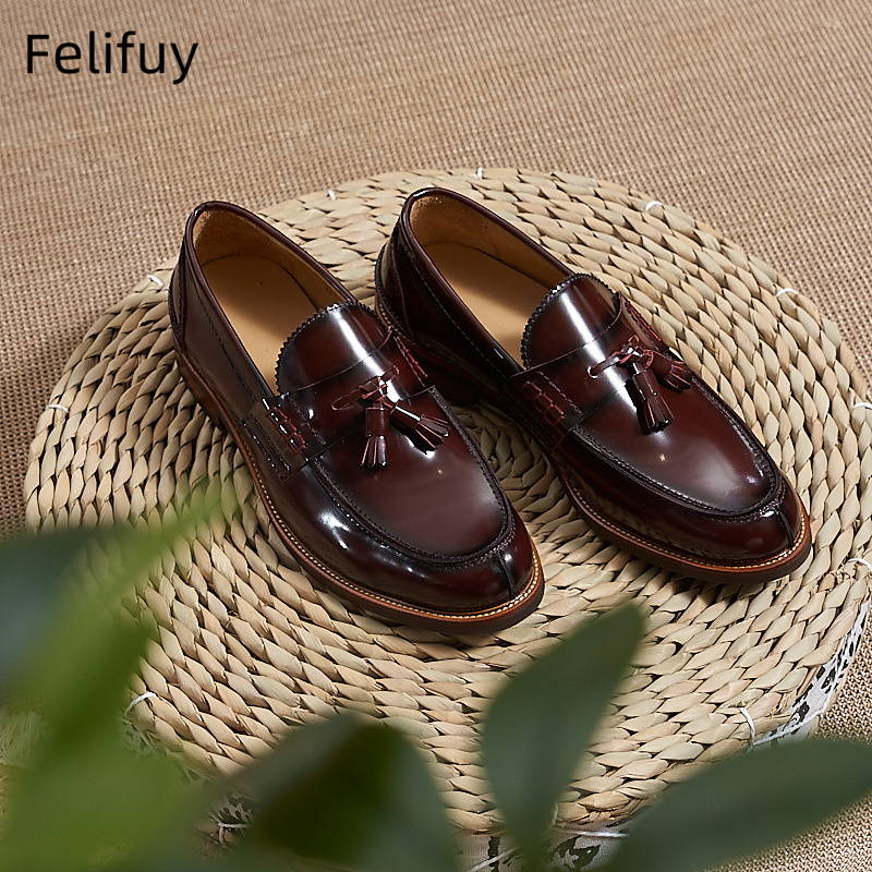 New Brown Men Flat Loafers Cow - Formal Wear For Men In Wedding บทวิจารณ์และราคา