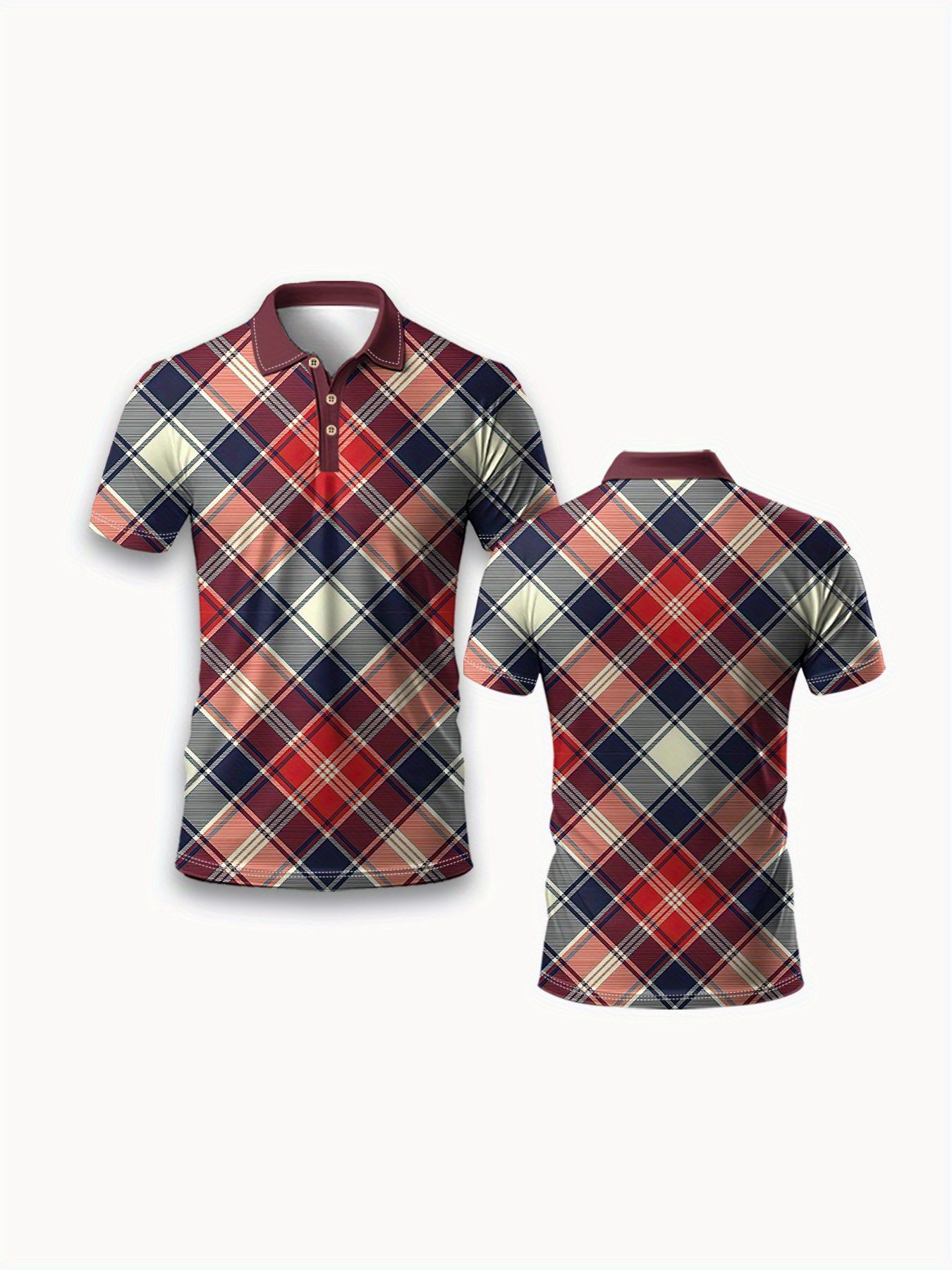 Golf Sport Printed Top, Men's  - Men'S Polo Formal Wear บทวิจารณ์และราคา