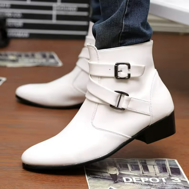 Luxury Men Boots Leather Chels - Men'S Formal Style บทวิจารณ์และราคา