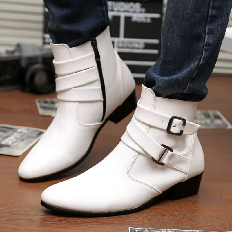 Luxury Men Boots Leather Chels - Men'S Formal Style บทวิจารณ์และราคา