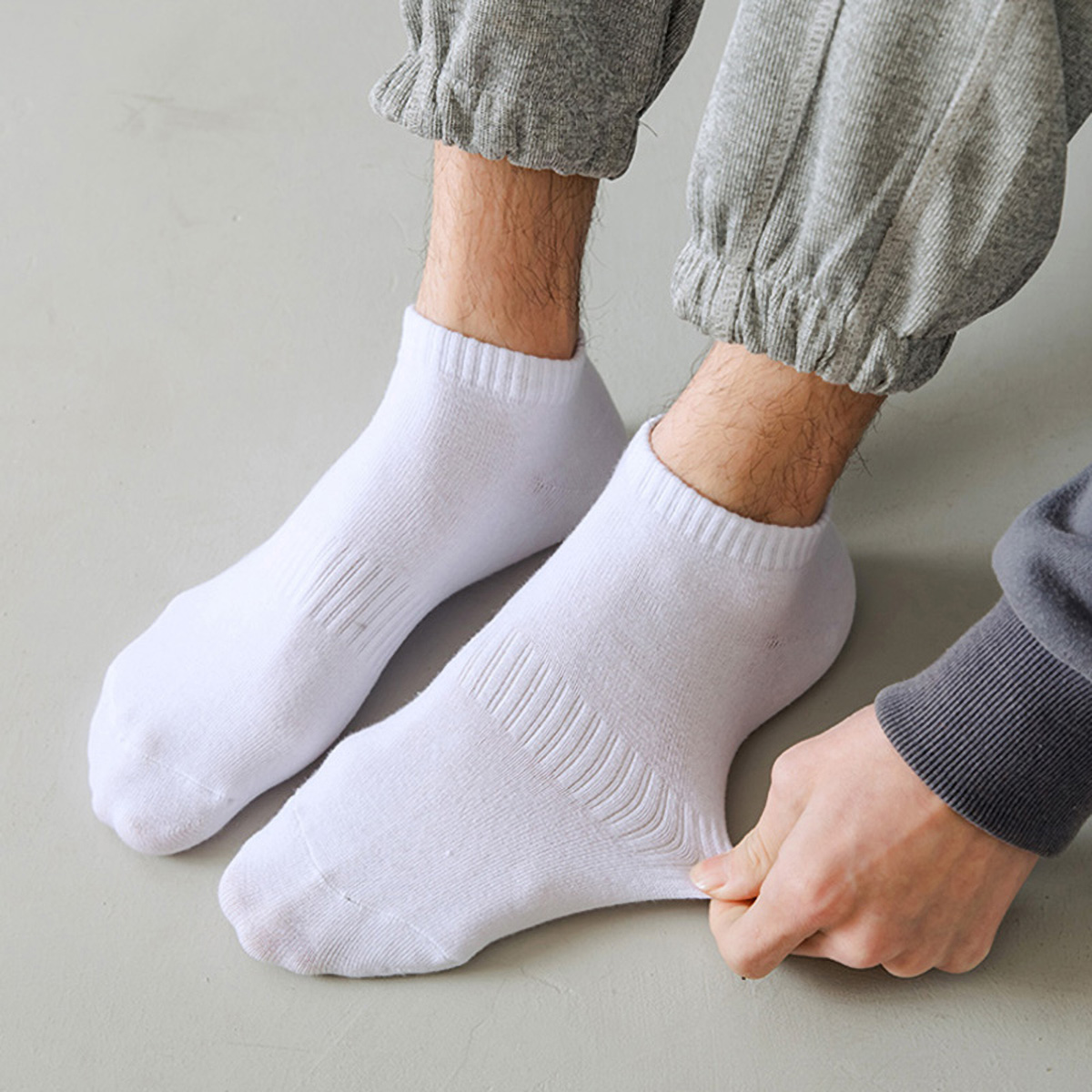 1/5 Pairs Unisex White & Black - Sock Garter Men บทวิจารณ์และราคา